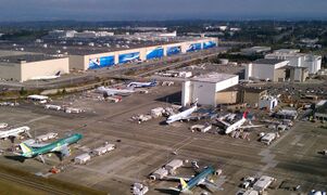 Boeing's Everett factory seen in 2011