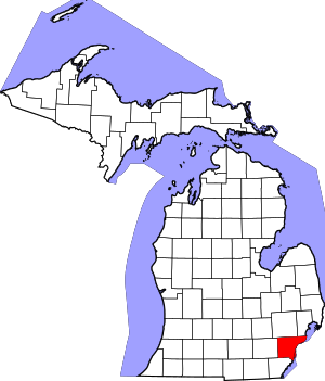 Location in Michigan
