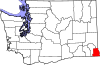 State map highlighting Asotin County