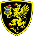 Yellow griffin pictured in the logo of the Estonian Internal Security Service.