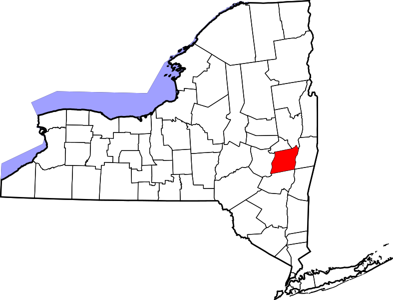 ملف:Map of New York highlighting Albany County.svg