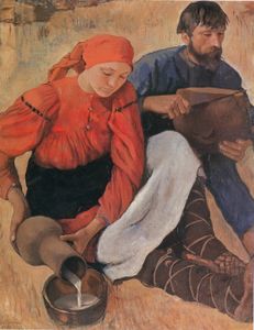 Peasants by Z.Serebriakova (1914, GRM).jpg