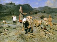 «فقيرات يجمعن الفحم من القمامة»، 1894