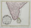 خريطة هندوستان. بـلان، 1770.
