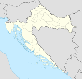 Location map many is located in كرواتيا