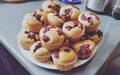 Home-made berry muffins
