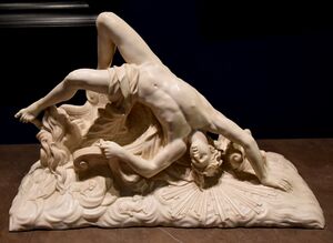 The Fall of Phaeton Statue. Marble, circa 1700-1711 CE. By Dominique Lefevre. From Paris, France. The Victoria and Albert Museum, London.jpg