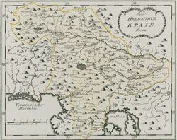 خريطة كارنيولا من سنة 1791