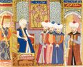 السلطان محمد الأول. منمنة عثمانية، 1413-1421