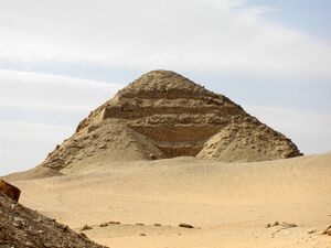 A photograph of the pyramid