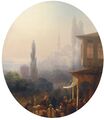 A market scene in Constantinople by Ivan Aivazovsky, 1860