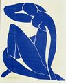 Blue Nude II, 1952, گواش découpée, Pompidou Centre, باريس
