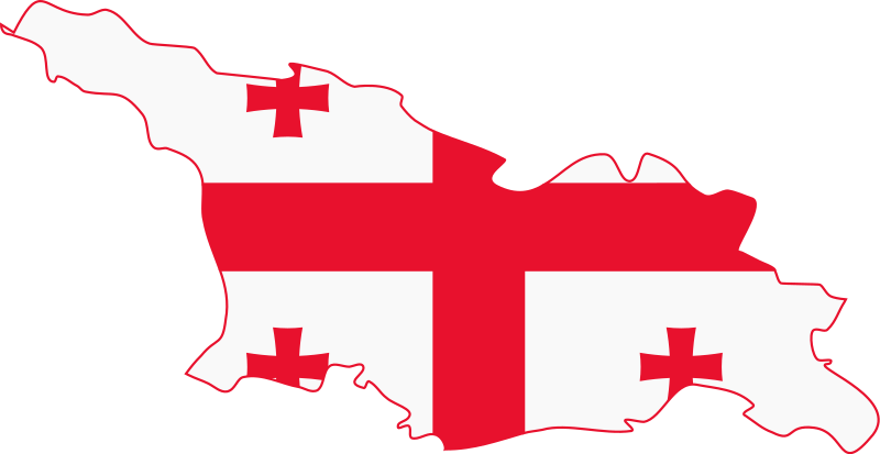 ملف:Flag-map of Georgia.svg