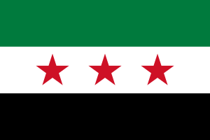 Flag of Syria 2011, observed.svg