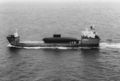 A Chinese Kilo class submarine being delivered from Russia as deck cargo in 1995.