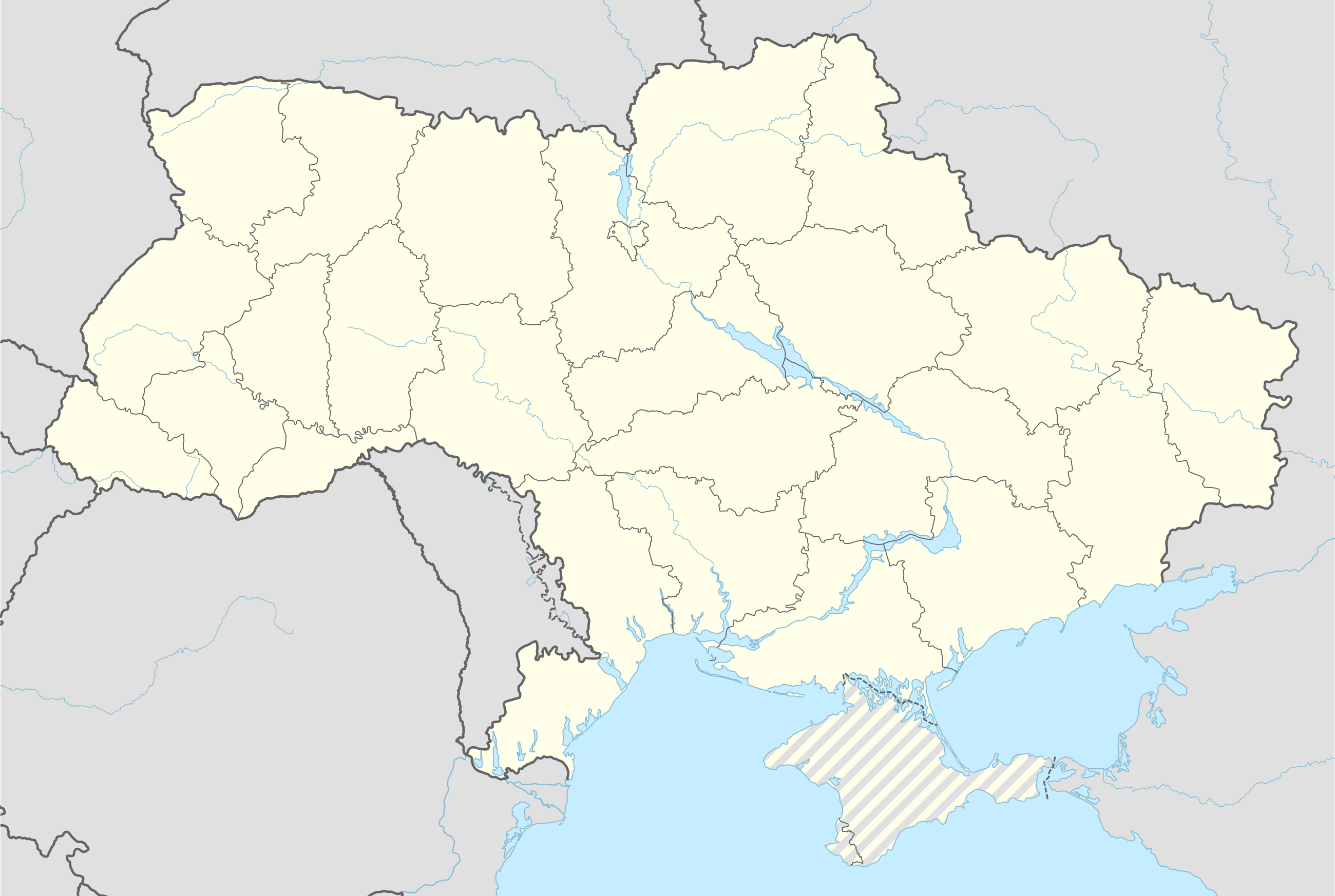 Russo-Ukrainian War detailed map/شرح is located in أوكرانيا