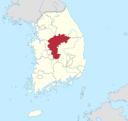 North Chungcheong Provinceموقع