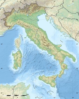 Location map Italy relief