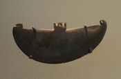 Palette in the shape of a boat, 3700-3600 BCE, Naqada I.
