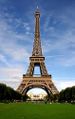The Eiffel Tower in Paris, France, a popular tourist attraction. Almost 7 million visit the tower each year.[بحاجة لمصدر]