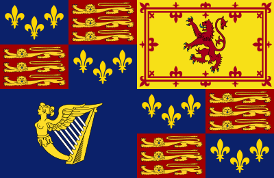 ملف:Royal Standard of Great Britain (1603-1649).svg