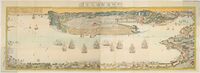Map of newly opened Yokohama Port 1859-1860