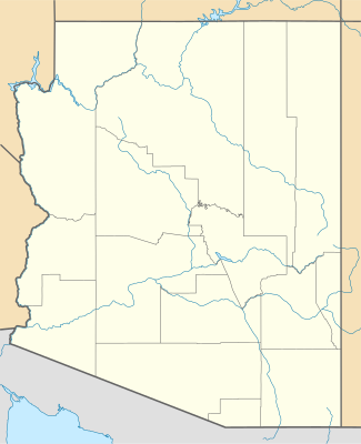 Location map USA Arizona