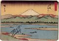 Tama River in Musashi Province (Hiroshige, 1852).jpg