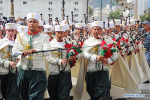 مسيرة احتفالية في الذكرى الخامسة والستين لاستقلال الجزائر، 5 يوليو 2018.
