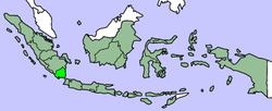 Location of Lampung in Indonesia
