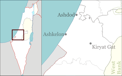 Location map Israel ashkelon
