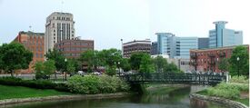 Downtown skyline of Kalamazoo