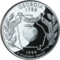 Georgia quarter dollar coin