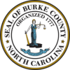 الختم الرسمي لـ Burke County