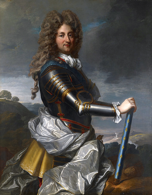 Portrait of Philippe d'Orléans, Duke of Orléans in armour by Jean-Baptiste Santerre.png