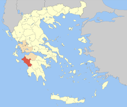 Elis within Greece