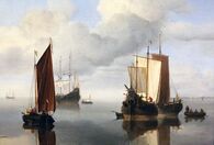 Calm: Fishing Boats Under Sail c. 1655-60