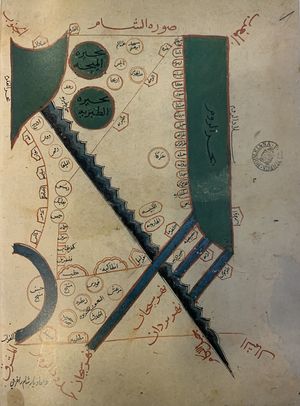 A detailed map of Palestine from the 10th century