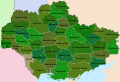خريطة اوكروهاس اوكرانيا عام 1929—1930.