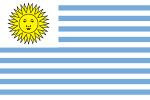 Flag of the Oriental State of Uruguay (1828–1830)