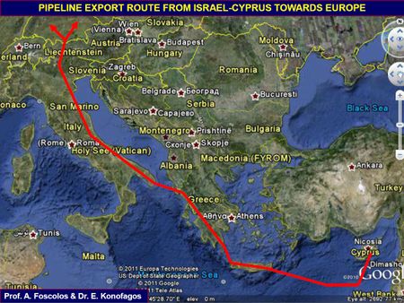 خط أنابيب إسرائيل-أوروبا.[1]