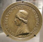 Lisisppo il giovane, self-portrait medal, 1475–80