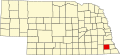 State map highlighting Johnson County