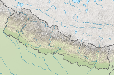Nepal rel location map.svg
