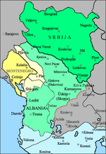 احتلال ألبانيا من قِبل صربيا والجبل الأسود واليونان أثناء حرب البلقان الأولى
