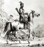 A Painting from 1830 of an Adyghe warrior