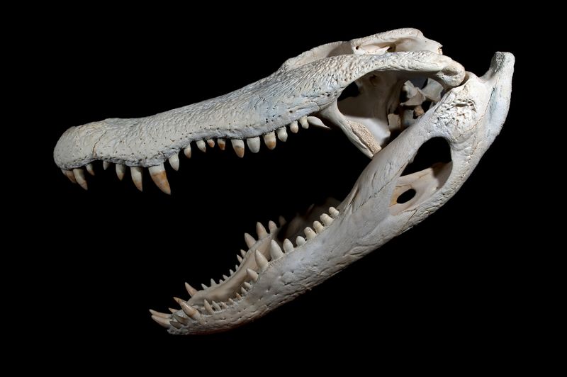 ملف:Alligator Crâne et Mandibule.jpg