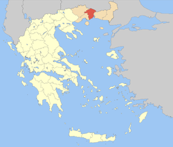Xanthi within Greece