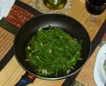 Wild asparagus sauteed with garlic, naam plaa and soya sauce