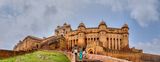 A panoramic view of Amer Fort.